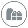 Gift and promotion icon