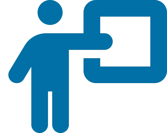 Person Chalkboard Icon