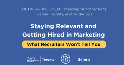 Networking Event: What Recruiters Won't Tell You. Panel: Craig Lund, Alex McKercher, Ivy Cuervo, Seema Shah